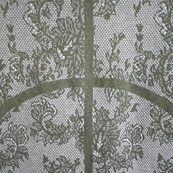 Philippe Matignon Gray Black Floral Long Sleeve Size‎ S/M Base Layer Fitted Top - Picture 5 of 6